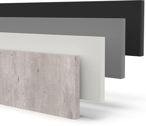X57 Geschirrspülersockel Sockelleiste 19mm voll-, teilintegriert und nach Maß (Beton, Wunschmaß)