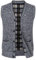Yukirtiq Gilet Fatti a Maglia da Uomo Cardigans Giacca in Maglia Pullover Senza Maniche Cardigan Maglione Gilet in Pile Smanicata con Bottone, Grigio Scuro, L