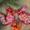 Handbemalter Christbaumschmuck Tiere aus Holz Eichhörnchen und Hase Exklusiver Weihnachtsschmuck 2 St Set. Schönes Geschenk uns Sammlerstück, Kinderfreundlich