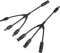 TRAMILY Solar Panel Adapter Kabel Y Ast Stecker 3 Y Solar Kabel Connector M/FFF & F/MMM (1 Paar)