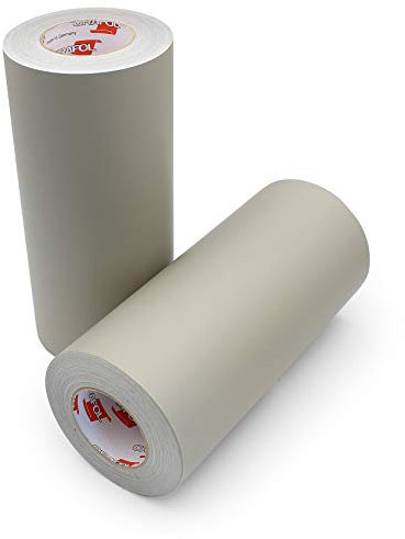 Finest Folia Oramask 810 Stencil Film Grau Matt transluzent Schablonenfolie Maskierfolie für Malarbeiten Spritzarbeiten Airbrush (63 cm x 1 m Meterware)