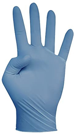 cuatrogasa | guante nitrilo azul dermolite | guante desechable (100 unidades) (XL)