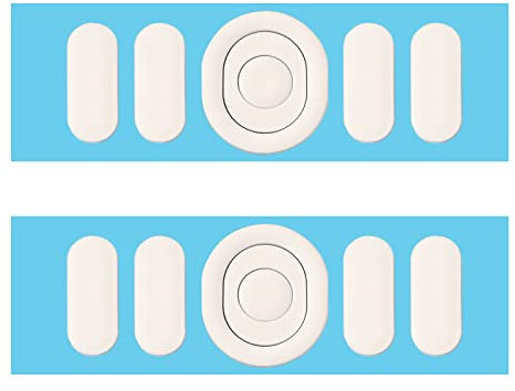 eMagTech Set of 2 Mouse Feet Compatible with Logitech G304/G305 Gaming Mouse, White