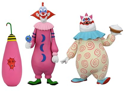 NECA Official- Killer Klowns From Outer Space - Toony Terrors Slim & Chubby 2Pk