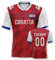 Kroatien Personalisiertes Weltmeisterschaft Fussball Trikot mit Ihrem Namen und Nummer für Herren Damen Kinder Casual Sport Fan T-Shirt Trikot Geschenk Rot