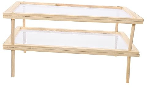 BUGUUYO Collapsible Drying Rack Draining Board Rack Dishes Drying Spaghetti Storage Noodle Dryer Wall Mountable