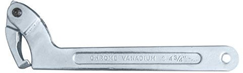 HFS(R C Spanner Hook Wrench Tool Chrome Vanadium Adjustable Steel - 51-121mm 2-4-3/4