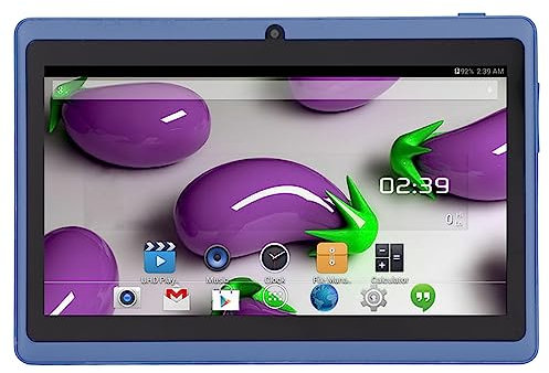 7 Zoll Tablet, Kindergeschenk, Quad Core CPU, Augenschutz, Tablet mit 8 GB ROM, Unterstützt WiFi, Dual Kamera, für Spiele, Zeichnen, Filme (Blue)