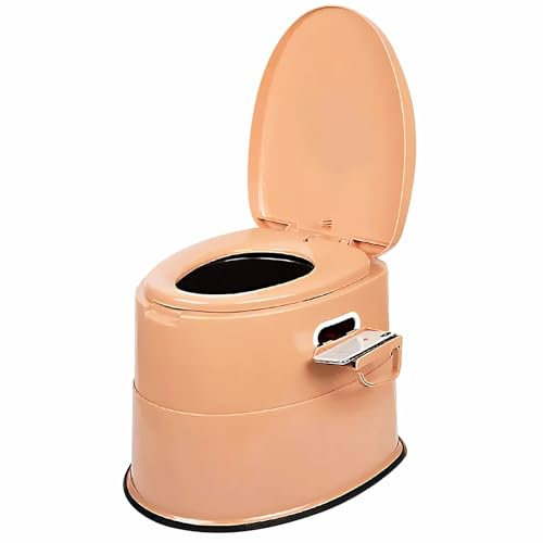 WHYATT Toilettenstühle, Tragbare Toiletten für den Heimgebrauch, Geeignet für Menschen mit Behinderungen und ältere Menschen (Color : Orange)