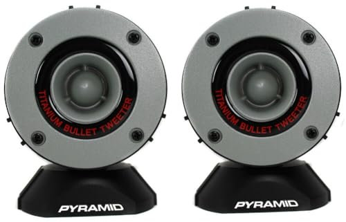 KIT Set FÜR Pyramid TW28 2 graue Superhochtöner 150 Watt rms und 300 Watt max, 4 Ohm Impedanz, 96 dB Empfindlichkeit, für SPL-Einsatz, für Autopanel, paarweise
