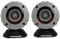 2 x Super Tweeters Pyramid TW28 Grey with 150 Watt RMS and 300 Watt Max, 4 Ohm Impedance, 96 dB Sensitivity, for Sound Level Insert, for Car Panel, Per Pair