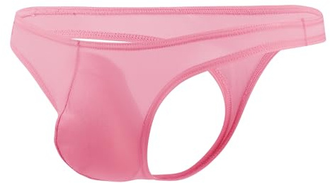 Maiclaice Homme Soie Glacée Tanga Taille Basse Bikini Slip sous-vêtement