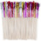 Allazone 200 PCS Fuegos Artificiales Palillos de Cóctel Brochetas de Bambú, 23CM Multicolor Fuegos Artificiales Decoraciones para Tarta para Decoración de Pasteles, Artículos para Fiestas