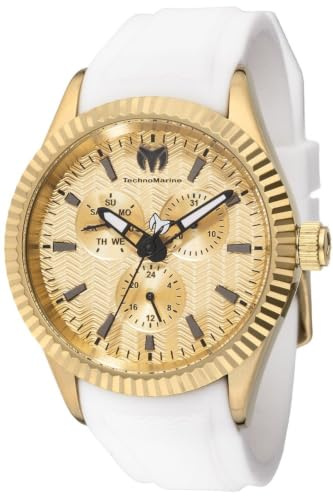 Technomarine Sea TM-724002 Men's Watch - Quartz Movement - Stainless Steel with Gold Dial - 42 mm