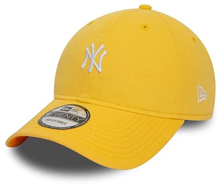 New Era New York Yankees MLB Cap kleines Teamlogo unstrukturierte Krone Kappe gelb - One-Size