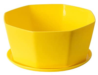Pots de plantes en plastique pour plantes avec soucoupes pour l'intérieur, 1 pot de fleurs en plastique, pot de fleurs moderne avec trou pour toutes les plantes d'intérieur, pot de fleurs mural (D, D)