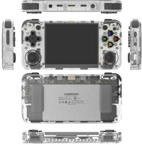 Console di gioco portatile RG35XX H Gameboy 64G, uscita TV HDMI schermo IPS da 3,5 pollici 640 x 480 sistema Linux integrato 5000+ giochi, H700 quad-core ARM Cortex-A53 supporto 2.4G Wireless Gamepad