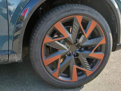 SB CarDesign Felgen-Aufkleber passend für Cupra FORMENTOR Sandstorm 8x19 Zoll ET40 Felgen (Kupfer metallic matt)