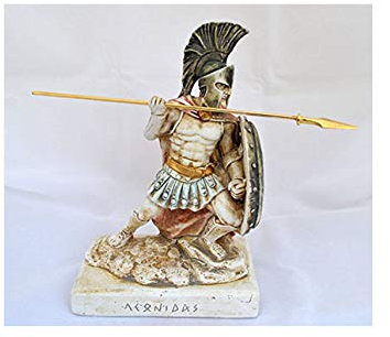 Leonidas Spartanischer König Krieger Held Skulptur Statue