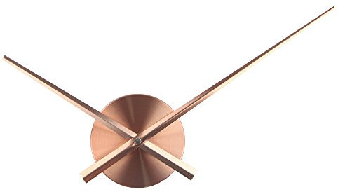 Timelike, 3D-Uhrzeiger, Große Wanduhrzeiger, nadelförmig, Für Wanduhren zum selber Bauen, Dekoration, Quarz-Uhr-Mechanismus, Zubehör (Copper)