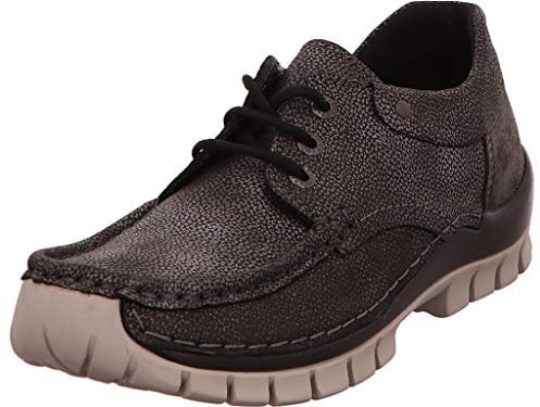 Wolky Comfort Schnürschuhe Fly Winter - 81280 Metall grau Leder - 39