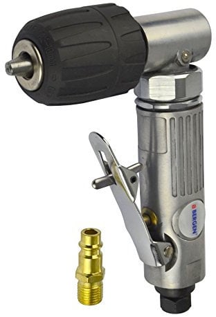 3/8 10mm Keyless Chuck Air Angle Drill Right Angled Drilling Tool 1/4 BSP