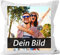 MoonWorks® , Baumwolle, Fotokissen, Kissen-Bezug mit Foto Bedrucken Lassen, Fotogeschenk weiß 40cm x 40cm
