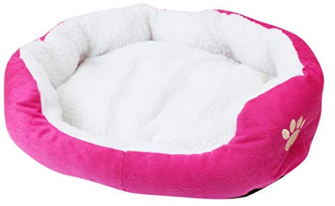 Haustier Katzenbett Kissen Weich Hundebett Plüsch Warm rutschfest Hundeschlafplatz Katzendecke Hundematratze Hundesofa Katzensofa Hundekorb Waschbar Hygienisch Und Hundebett Groß 60 X 50Cm