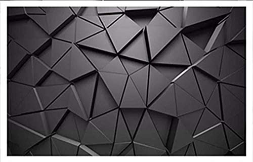 Wallpaper Photo Poster Giant Wallpaper Black Photo Wall for Walls Stereoscopic 3D Murals Modern Abstract Wallpaper 4D for Living Room Decoration Wallpaper Grey Wall Sticker border-350cm×256cm