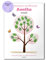 Feenstaub Personalisierbarer Fingerabdruck-Print mit Name und Spruch für Erstkommunion, Konfirmation, Firmung oder Jugendweihe, Baum, Alternative zum Gästebuch, Geschenkidee