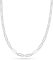 LeCalla Links 925 Sterling Silver Italian 4.6mm Paperclip Chain Necklace for Women 18 Inches