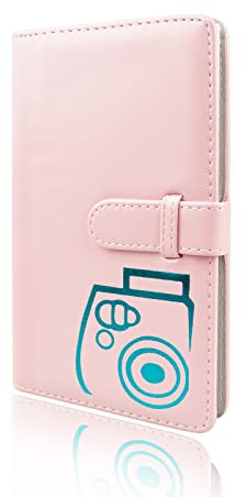 Rieibi Mini-Fotoalbum, 96 Taschen, PU-Leder-Mappe, für Fujifilm Instax Mini 12/11/8/9/7s/25/70/90 Sofortbildkamera, farbiges Fotoalbum für Polaroid