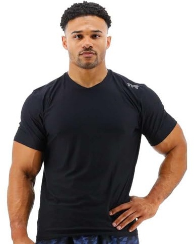 TYR Men's Athletic Performance Workout Airtec Short Sleeve Tee T-Shirt