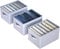 hinrey 3 pcs Organizador Armario Ropa, Cajas Almacenamiento Plegable de Tela. Para Jeans Pantalones, Suéter, Camisetas, Separadores De Cajones 25cm*34cm*20cm*6
