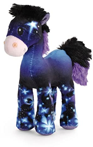 NICI Kuscheltier Pony Starflower 16 cm – Stofftier aus weichem Plüsch, niedliches Plüschtier zum Kuscheln und Spielen, für Kinder & Erwachsene, 48752, tolle Geschenkidee, blau