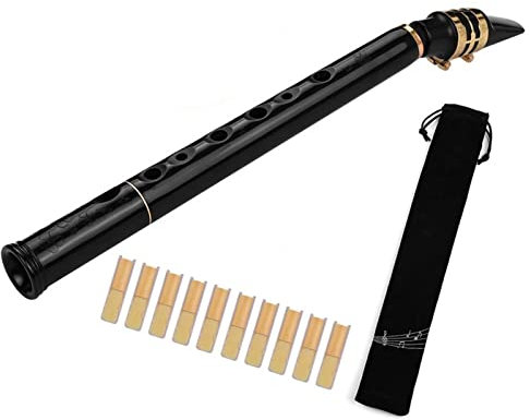 Saxophon C Key Mini Taschensaxophon ABS Saxophon Mit Mundstücken Schilf Tragetasche Holzblasinstrument (Color : C Key)