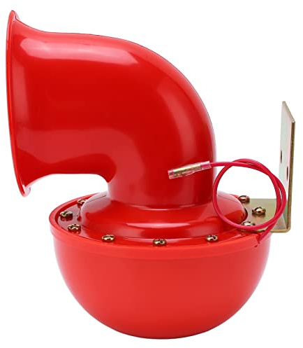 Autohupe 150db Rote Lufthupe Elektrische Bullenhupe Kuh Sound Metallhupe für LKW Zug Boot Motorrad Auto 12v horn