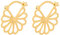 Pernille Corydon Creolen Damen Gold Small Bellis Earrings/Creol Ohrringe Gold Blume klein/florales Gänseblümchen Design - 17mm - E326g