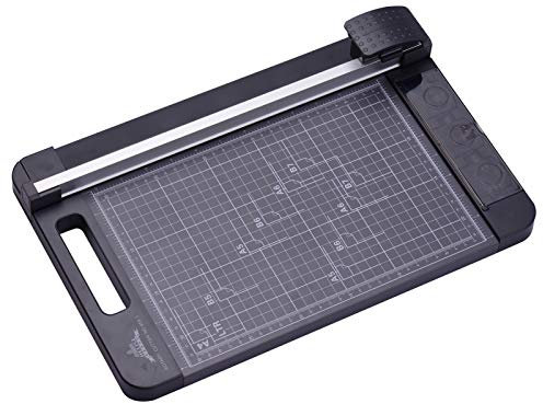 YyDDs Papierschneider, 3-in-1-Papierschneider, multifunktionaler A4-Papierschneider, gerader Skip-Wellenschneider mit 12,6 Zoll Schnittlänge für Bastelpapier, Karte, Foto, laminiertes Papier, Sam