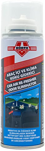 BÖRFH-Klimareiniger Spray - Effektive Reinigung für Ihre Autoklimaanlage - Entfernt Bakterien, Pilze, Schimmel und unangenehme Gerüche - 200ml Spraydose