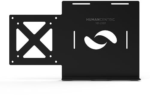 HumanCentric Universal Small Device VESA Mount for VESA Arms, Adjustable Strap Mount for Small Computers and Other Electronic Devices, Mounts On The Back of a Computer Monitor Using VESA Arm