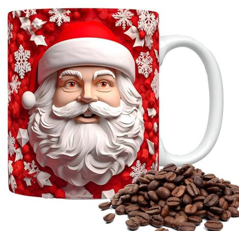 Tasse À Café 3D Tasse De Noël 3D, Tasse À Café De Noël, Tasse De Noel, Mug De Noël Tasse À Café Avec Motif De Noël, Nouveauté 3D Tasse De Noël Tasse À Café En Céramique, Pour Parents Chéris Et Amis