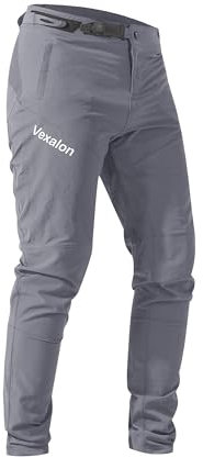VEXALON Mountainbike-Hose, BMX-Reithose für Herren, schnelltrocknend, leicht, atmungsaktiv, Radfahren, Downhill-Fahrradhose, GRAU, 48