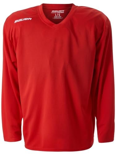 Bauer Hockey Flex Practice Jersey (Red, Senior Medium)
