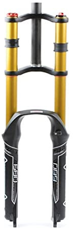 HedcO Mountain Bike Front Fork Bicycle Fork Bicycle Suspension Fork Air/Oil Fork Aluminum Alloy Shock Absorber Spring Fork,for 1.5-2.45 Tires (Color : OIL THRU AXLE, Size : 29in) (Oil Open 26in)