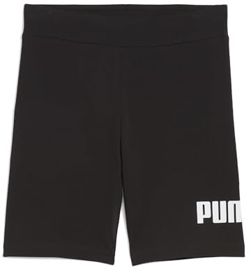 PUMA ESS No. 1 Logo Short Leggings G, pantaloni tuta donna Bambina, PUMA Black, 140