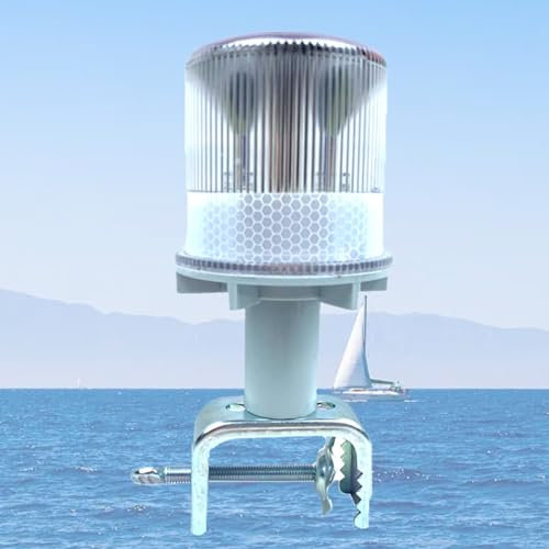 Navigationslichter für Boote, Toplicht Boot Led Mit Halterung 360° Positionslichter Boot Solar,IP54 Wasserdicht Bootsbeleuchtung Positionslichter für Fischer Boote StraßEnwarnung, Industriefahrzeug