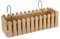 Fioriera Rettangolare Con Sistema Di Drenaggio Esterno Vaso Piante Fiori Conservazione Acqua Balconiera Con Supporti Da Ringhiera Appesa Inclusi Balcone Design Moderno - Legno - 53 cm 9Lt