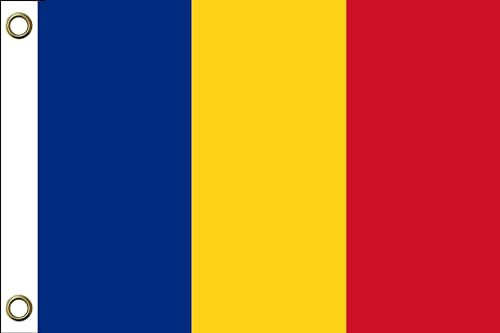 Drapeaux de Roumanie | 150 cm x 90 cm / 90 x 150 cm | Résistant aux intempéries et durable | Polyester avec deux œillets
