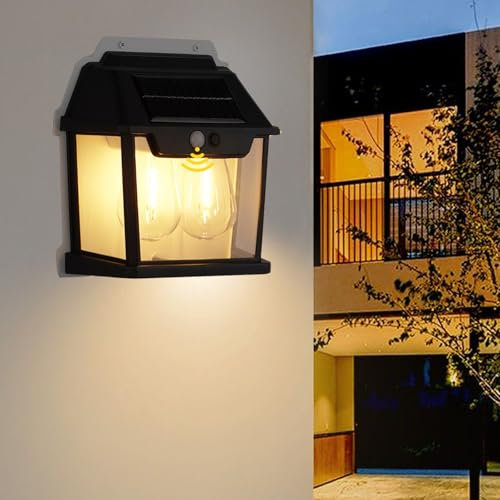 Outdoor Lights,Outdoor Wall Light,Motion Sensor Light Outdoor With 3 Lighting Modes,Waterproof Aluminum Security Light Sensor Wall Lantern Black Anti-Rust Outside Wall Sconce For Garden Doorway